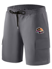 Men's Printed Cargo Shorts for Summer Activities