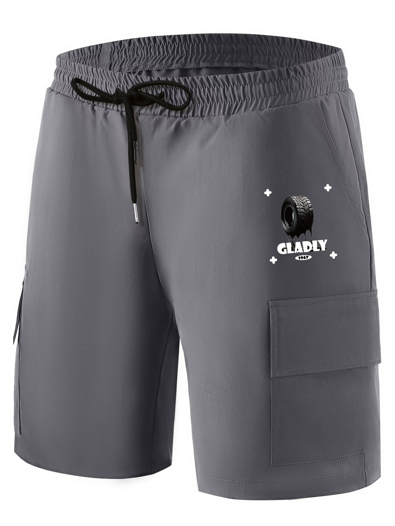 Men's Printed Cargo Shorts for Summer Activities