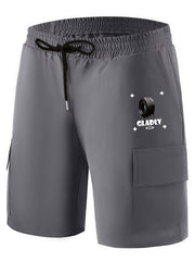 Men's Printed Cargo Shorts for Summer Activities