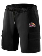 Men's Printed Cargo Shorts for Summer Activities