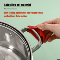 2pcs Silicone Pot Holder Sleeve for Cast Iron Pans