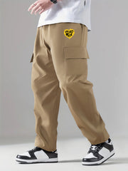 Cargo Pants Men's Flap Pocket Trousers Loose Casual Outdoor Work Hip Hop Style