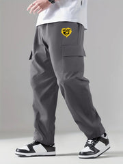 Cargo Pants Men's Flap Pocket Trousers Loose Casual Outdoor Work Hip Hop Style