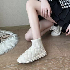 Women's Warm Snow Boots Soft Short Boots