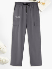 Cargo Pants Men's Flap Pocket Trousers Outdoor Streetwear Hip Hop Style