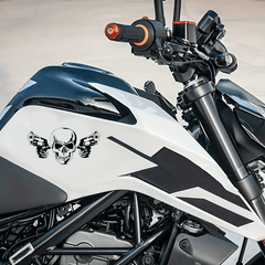 1pc High Gun & Skull Car Stickers - Vehicle Decoration