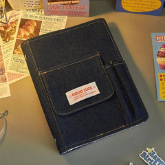 Vintage Cowboy Ledger Loose leaf Cloth Notebook Diary