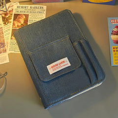 Vintage Cowboy Ledger Loose leaf Cloth Notebook Diary