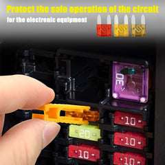 120pcs Mini Flat Fuses Car Fuse Set Standard Blade Fuses With Extractor Plug
