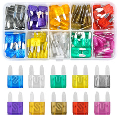 120pcs Mini Flat Fuses Car Fuse Set Standard Blade Fuses With Extractor Plug
