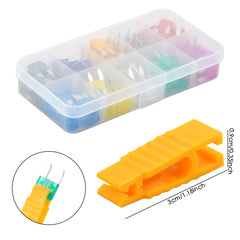 120pcs Mini Flat Fuses Car Fuse Set Standard Blade Fuses With Extractor Plug