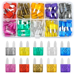 120pcs Mini Flat Fuses Car Fuse Set Standard Blade Fuses With Extractor Plug