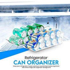 2pcs Kitchen Soda Can Dispenser Clear Can Organizer For Pantry