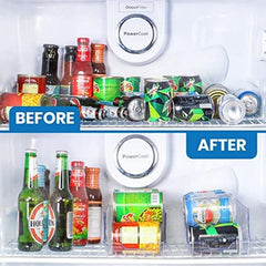 2pcs Kitchen Soda Can Dispenser Clear Can Organizer For Pantry