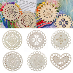 Wood Embroidery Floss Organizer Cross Stitch Thread Holder Storage