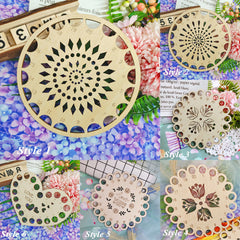 Wood Embroidery Floss Organizer Cross Stitch Thread Holder Storage