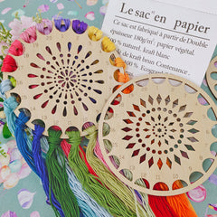 Wood Embroidery Floss Organizer Cross Stitch Thread Holder Storage
