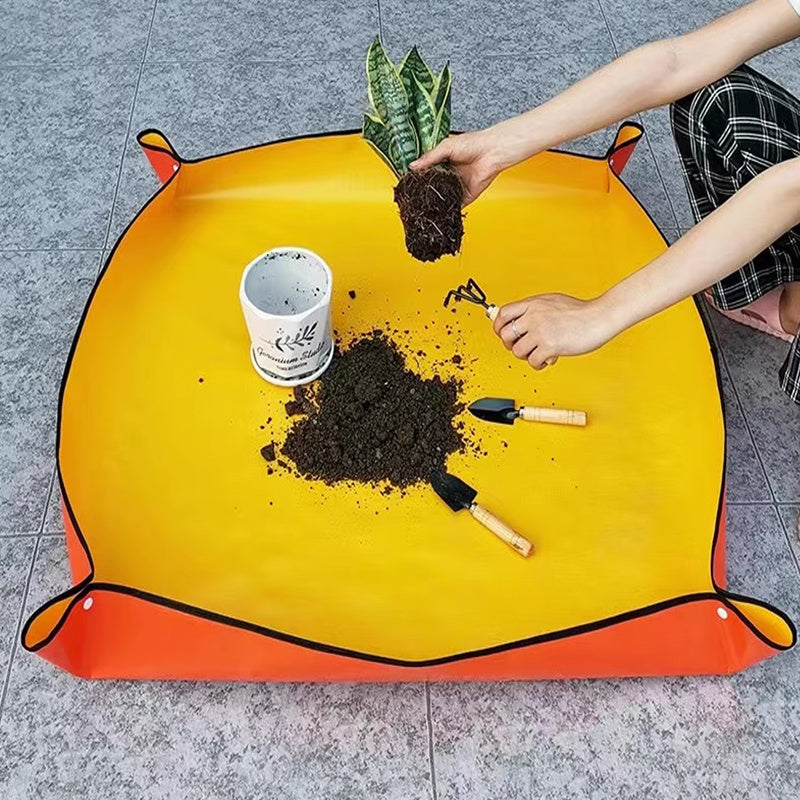 Waterproof Plant Repotting Mat Indoor Gardening Mat Foldable