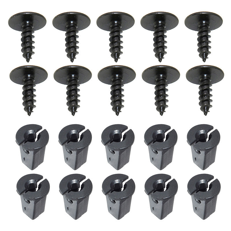 10pairs Engine Cover Undertray Splashguard Retainer Fastener Clips Bolt