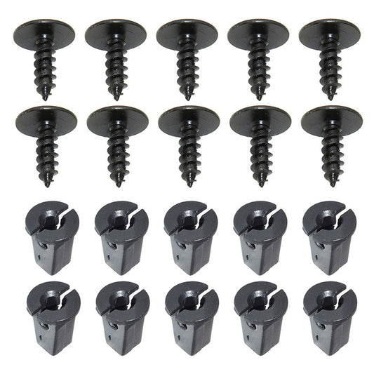 10pairs Engine Cover Undertray Splashguard Retainer Fastener Clips Bolt