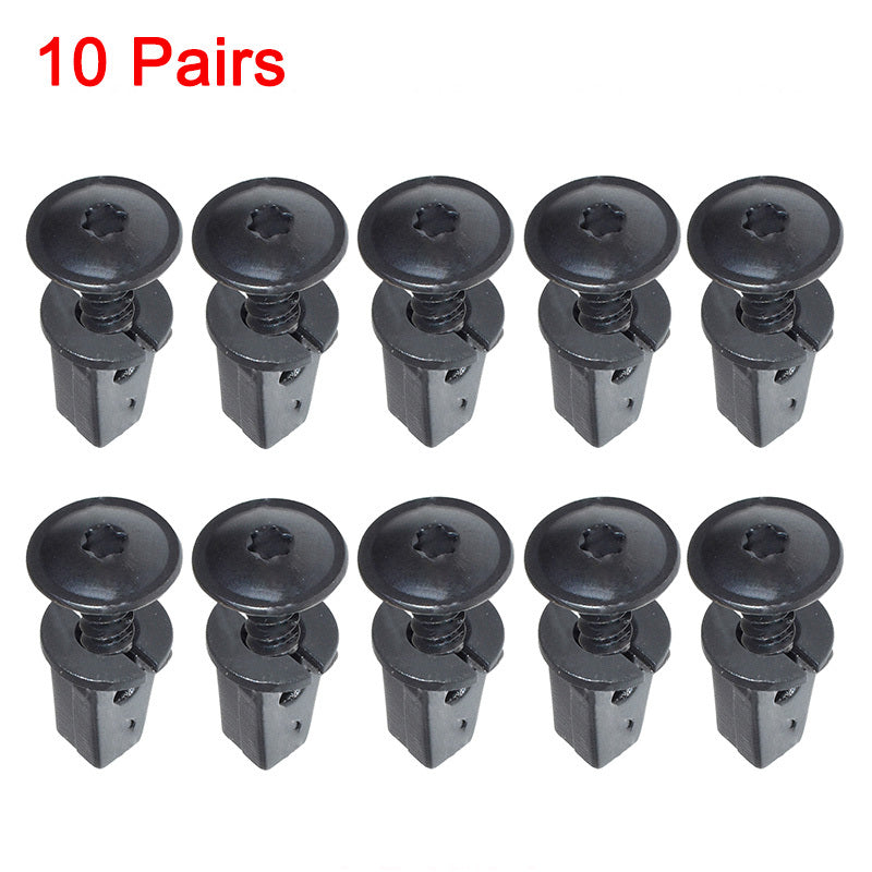 10pairs Engine Cover Undertray Splashguard Retainer Fastener Clips Bolt
