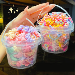 Flowers Bowknot Hair Ties Elastic Band Girls Hair Ornament