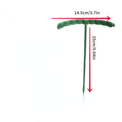 2pcs Plastic Plant Support Pile Frame Greenhouse Semicircle Fixed Rod