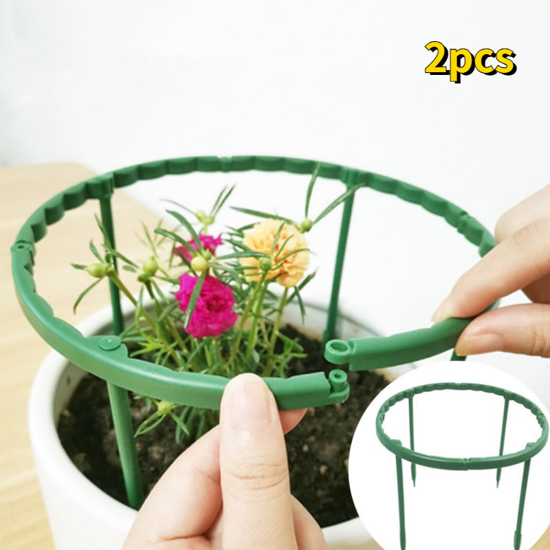 2pcs Plastic Plant Support Pile Frame Greenhouse Semicircle Fixed Rod