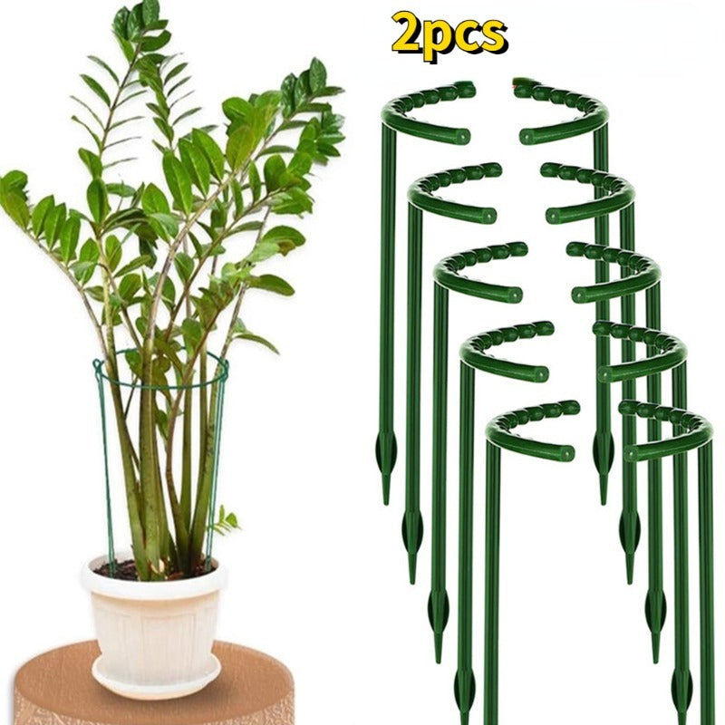 2pcs Plastic Plant Support Pile Frame Greenhouse Semicircle Fixed Rod