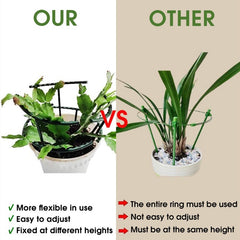 2pcs Plastic Plant Support Pile Frame Greenhouse Semicircle Fixed Rod