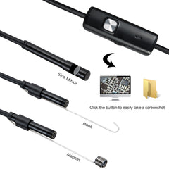 5.5mm Endoscope Camera Car Inspection Tool with Magnet Waterproof Mirror