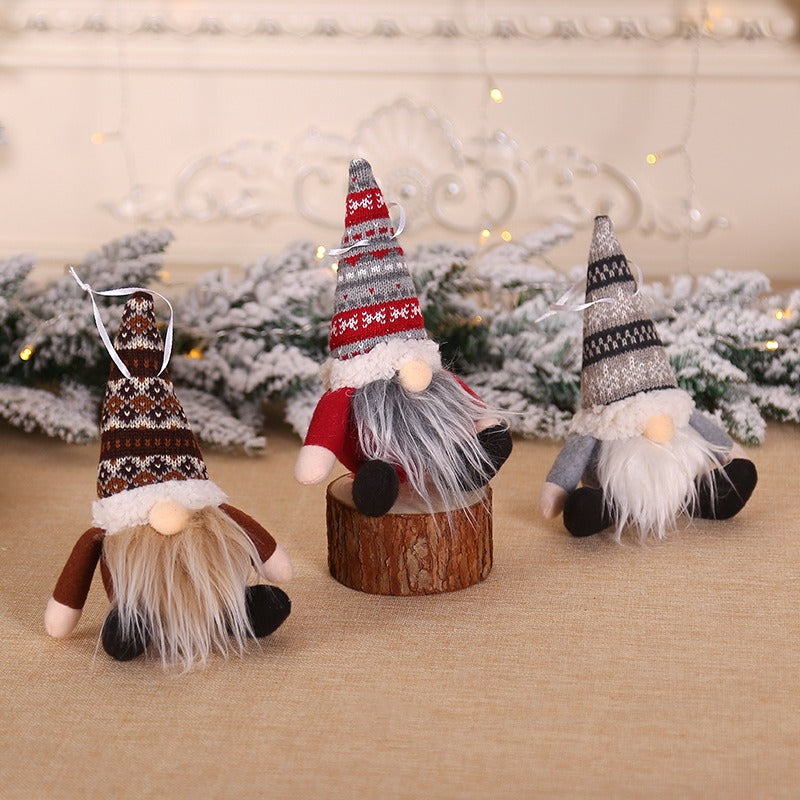 No Face Doll Christmas Tree Pendant DIY Crafts Decorations