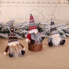 No Face Doll Christmas Tree Pendant DIY Crafts Decorations