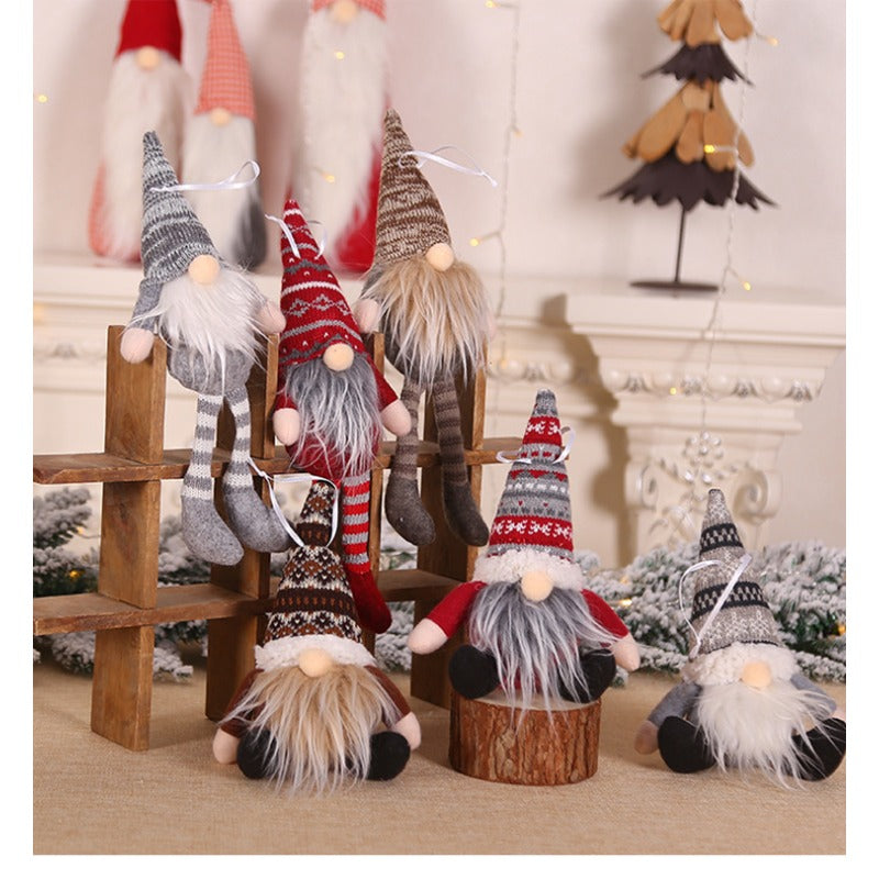 No Face Doll Christmas Tree Pendant DIY Crafts Decorations