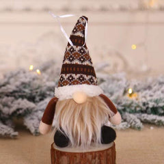No Face Doll Christmas Tree Pendant DIY Crafts Decorations