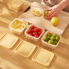 Fresh Keeping Box Ginger Garlic Scallion Storage Food Box Large Capacity