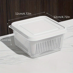 Fresh Keeping Box Ginger Garlic Scallion Storage Food Box Large Capacity
