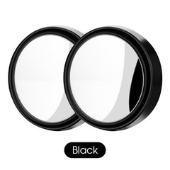 2pcs Round Blind Spot Mirror Wide Angle Stick On Mirror