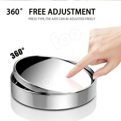 2pcs Round Blind Spot Mirror Wide Angle Stick On Mirror