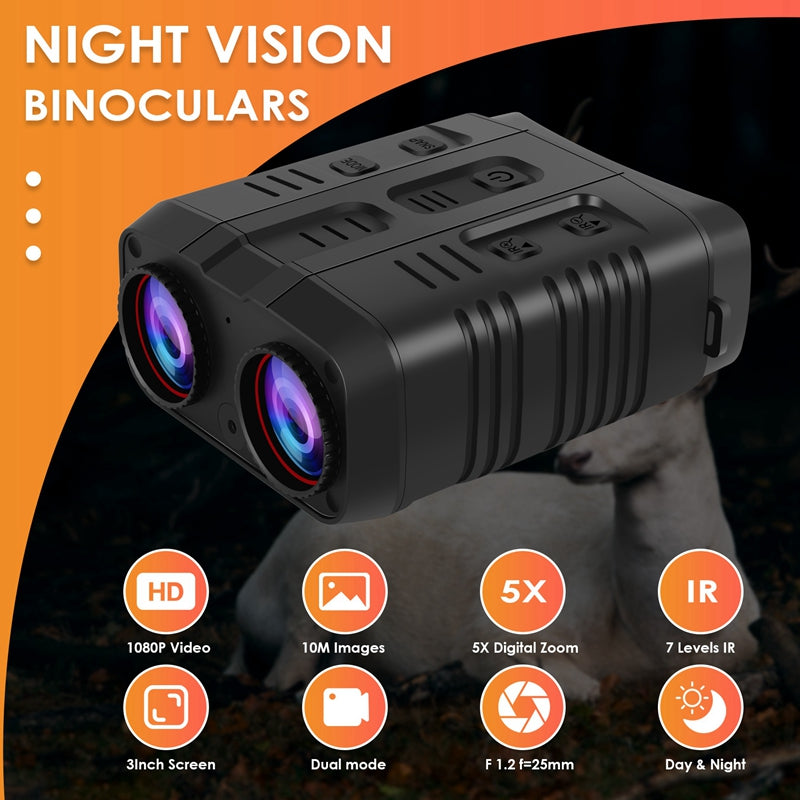 R19 Night Vision 1080P Infrared Waterproof Telescope 5X Zoom
