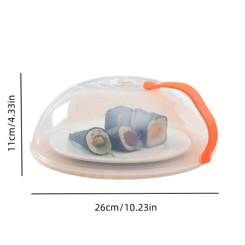 Plastic Microwave Plate Cover Transparent Splash Proof Food Cover
