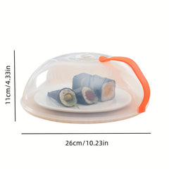 Plastic Microwave Plate Cover Transparent Splash Proof Food Cover