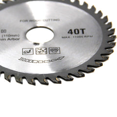 10'' 40 Teeth Carbide Woodworking Saw Blade 110/20/40T Cutting Blade