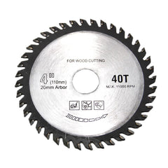 10'' 40 Teeth Carbide Woodworking Saw Blade 110/20/40T Cutting Blade