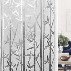 Privacy Window Film Bamboo Frosted Glass Sticker