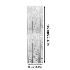 Privacy Window Film Bamboo Frosted Glass Sticker