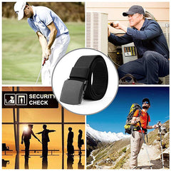 Men's Auto Buckle Nylon Belt Outdoor Canvas Belt