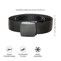 Men's Auto Buckle Nylon Belt Outdoor Canvas Belt