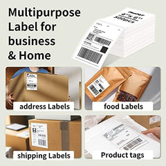 500 Thermal Label Paper Labels 10x15 Permanent Adhesive