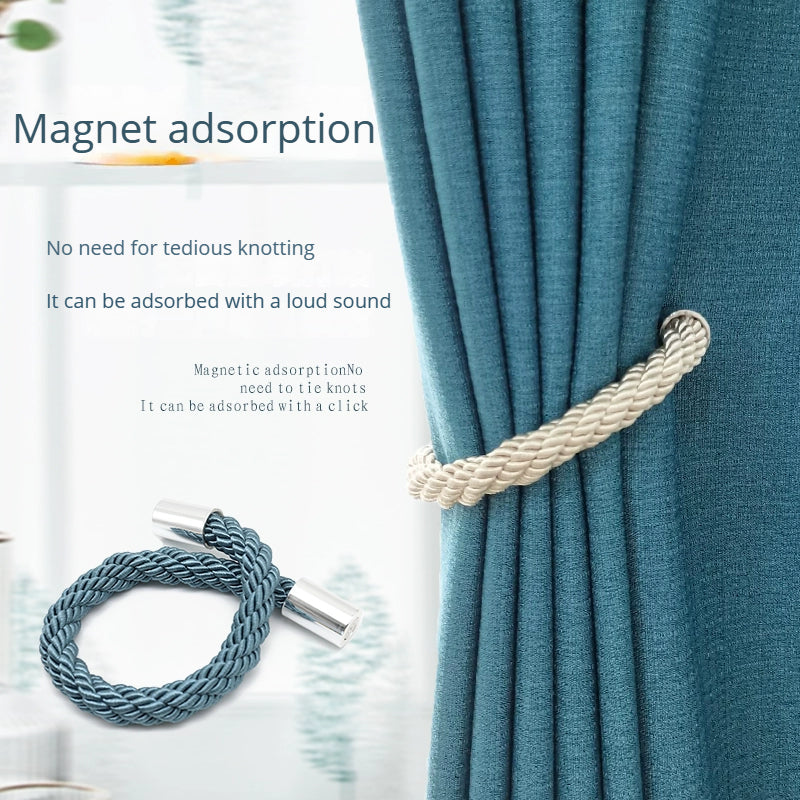 Thick Rope Magnetic Curtain Binding Tieback Modern Magnet Curtain Buckle